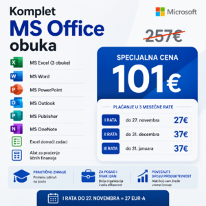 Komplet MS Office video obuka